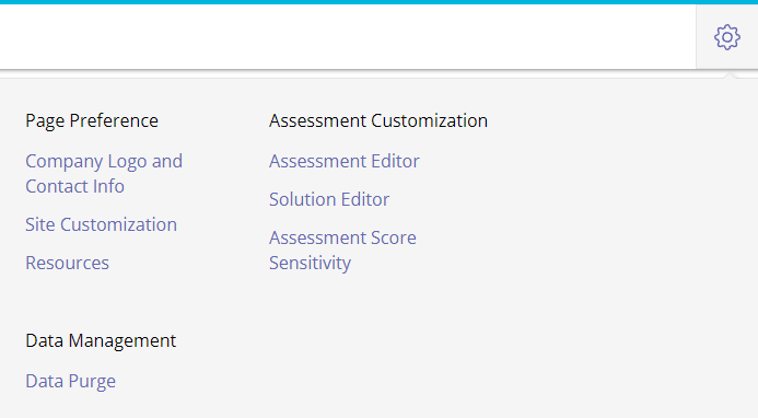Full Office Ergonomics Settings menu