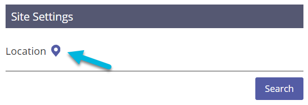 Site Settings Section
